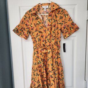 Donna Morgan Fruit Print Shirtdress Sz 6 NWT